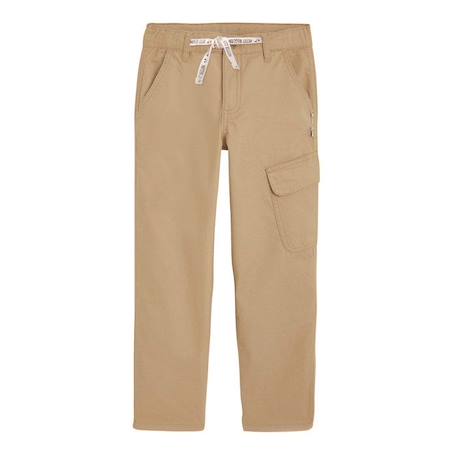 Garçon-Pantalon enfant - PETIT BEGUIN - Bambao - Coupe baroudeur - Couleur beige - Taille ajustable