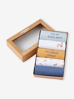 Lot de 5 bodies bébé garçon manches courtes coffret cadeau  - vertbaudet enfant