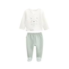 -Ensemble bébé gilet et pantalon en coton matelassé Kimi