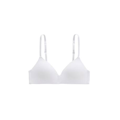 Fille-Soutien-gorge triangle à coques sans armatures blanc Veliana