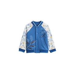 -Veste teddy bébé - Gamboa - Bicolore - 100% coton - Label STANDARD 100 - Manches imprimées