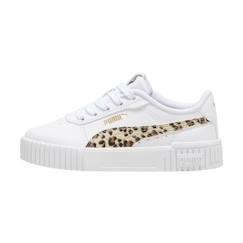 -Basket à Lacets Puma Carina 2.0 Animal Update P.S - Blanc-Or