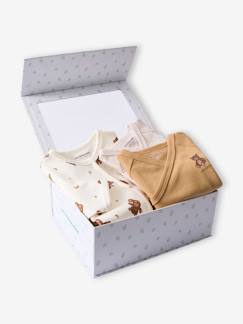 Coffret naissance pyjama bébé + 2 bodies oursons   - vertbaudet enfant