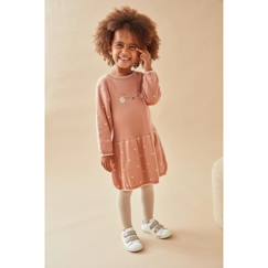 -Robe manches longues en tricot motif chat