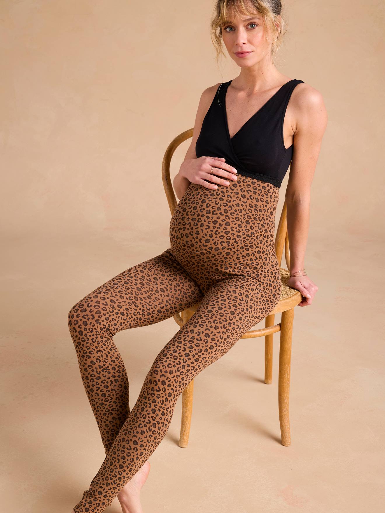 Lot de 2 brassières d'allaitement croisées sans couture lot noir + blanc