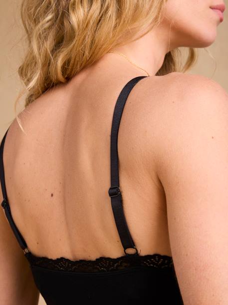 Ensemble 2 pièces grossesse seamless dentelle noir 4 - vertbaudet enfant 