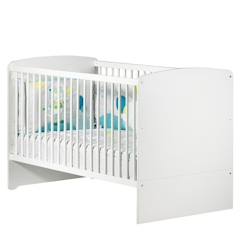 Chambre et rangement-Lit évolutif - 140x70cm - Babyprice Basic - En bois blanc