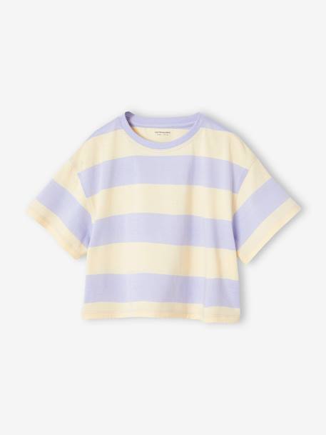 Fille-T-shirt fille cropped manches courtes 