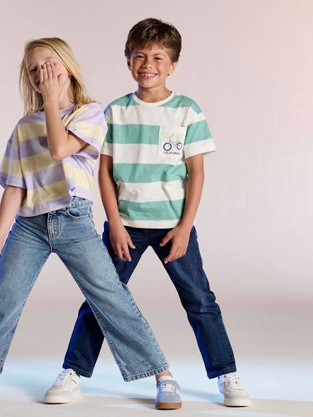 Pantalon Garçon En Velours Côtelé Bleu Marine Gym BEPAD120-01 - PANTALON Kids