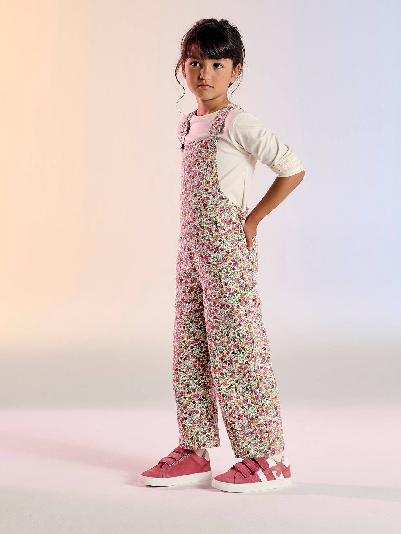 Salopette imprimée fille multicolore