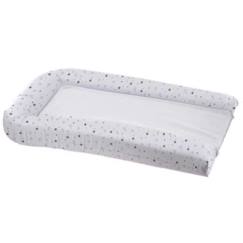 Puériculture-Matelas à langer avec éponges amovibles - blanc / gris - 42 x 70 cm