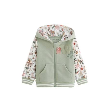 Garçon-Pull, gilet, sweat-Sweat à capuche - Abou - Enfant - Vert - Manches longues - STANDARD 100 by OEKO-TEX®