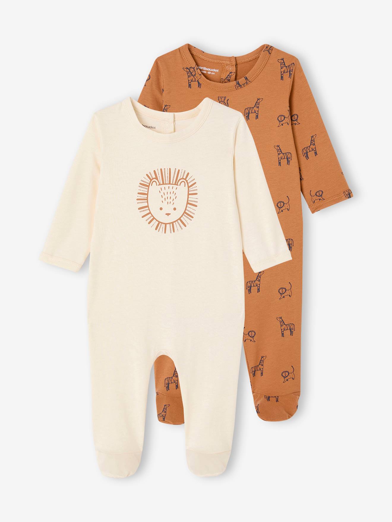 Lot de 2 dors-bien bébé Safari camel