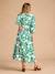 Robe longue motifs fleurs grossesse et allaitement vert 5 - vertbaudet enfant 