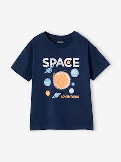 Garçon-T-shirt, polo, sous-pull-T-Shirt garçon motif brillant space