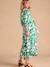 Robe longue motifs fleurs grossesse et allaitement vert 4 - vertbaudet enfant 