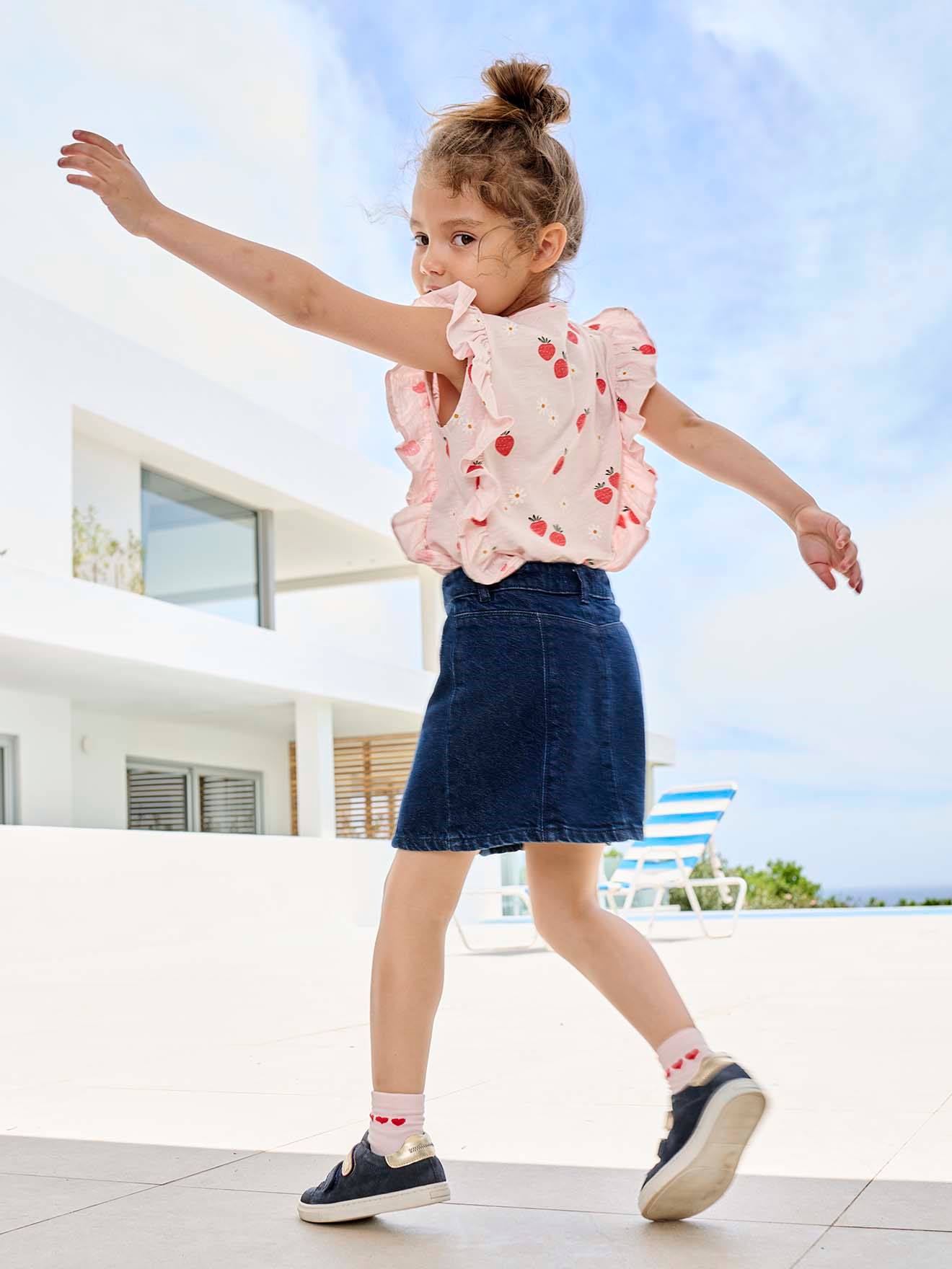 T-shirt Charlotte Aux Fraises - Bleu, Taille 5 Ans - Neuf Avec étiquettes - Pour Fille