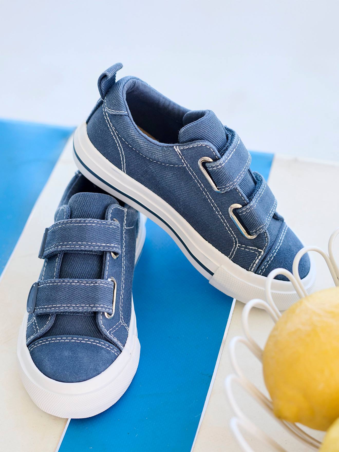 Baskets scratchées enfant collection maternelle marine