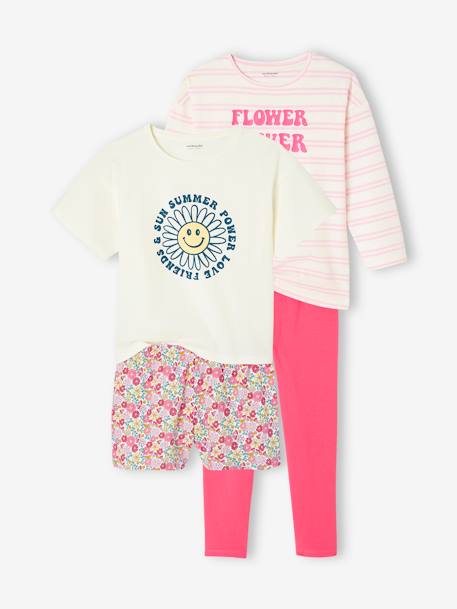 Fille-Lot de 2 pyjamas fille flower power BASICS