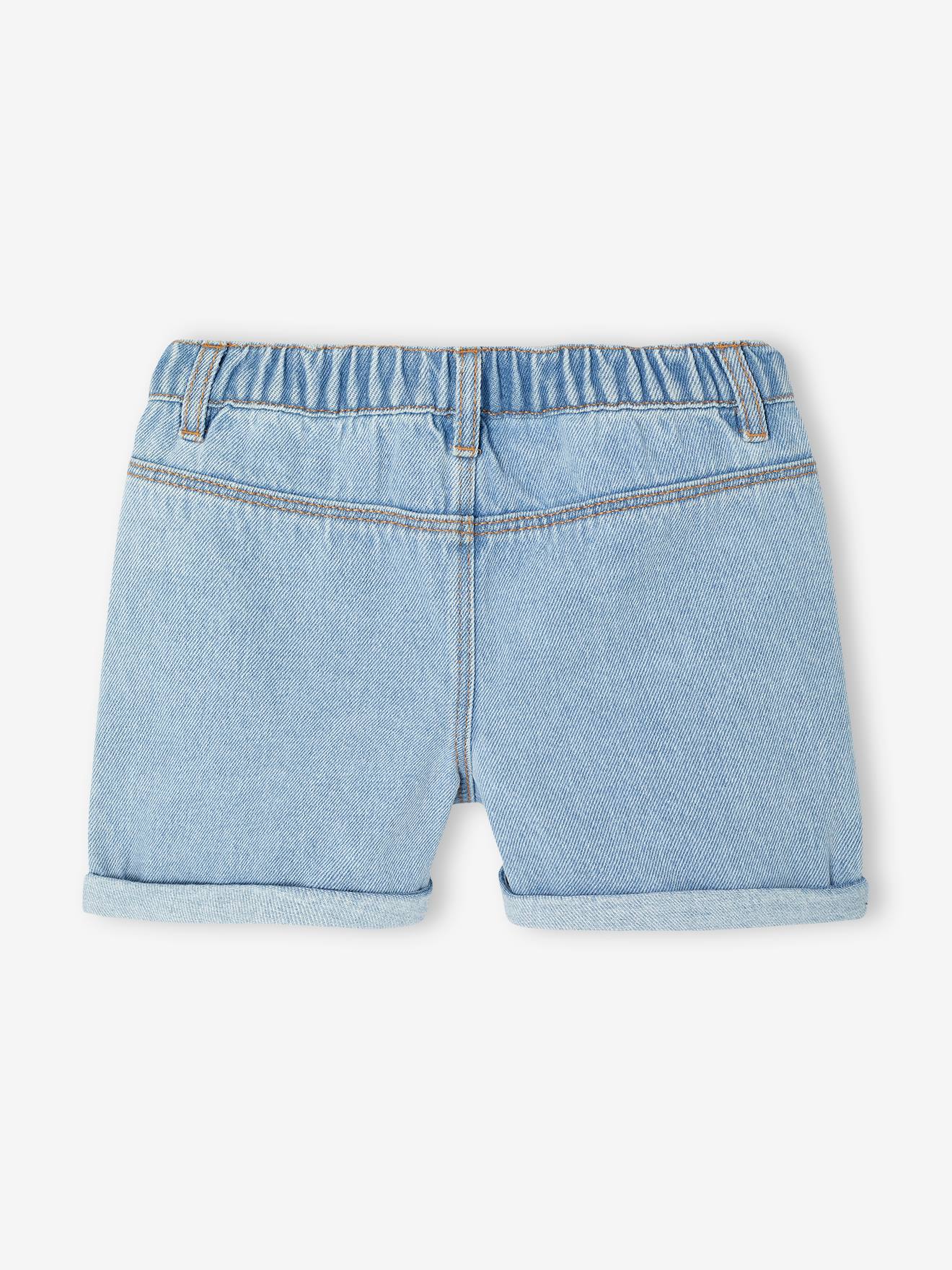 Short Bermuda Miss Me Filles Taille 16 - Jean Denim Bleu, Longueur 12 Pouces, Neuf (sans étiquettes)