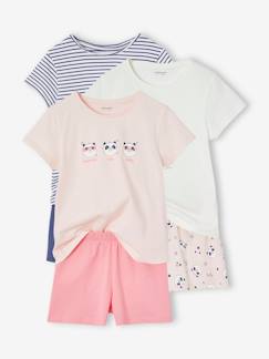 Lot de 3 pyjashorts panda fille  - vertbaudet enfant