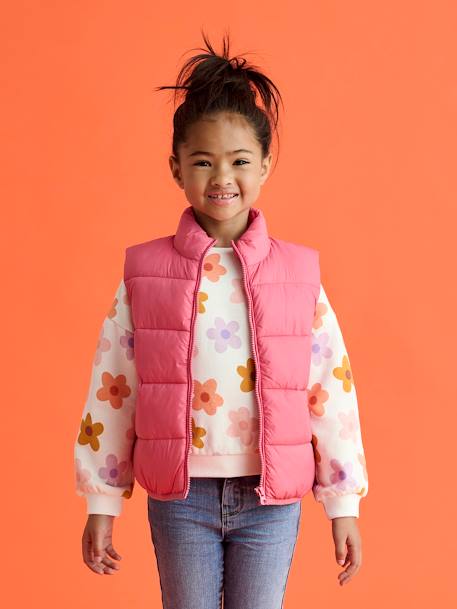 Fille-Vêtements de sport-Doudoune fille légère sans manches