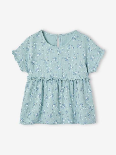 Fille-Blouse imprimée en gaze de coton fille