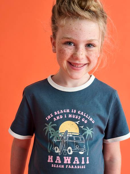 Fille-T-shirt esprit collège fille