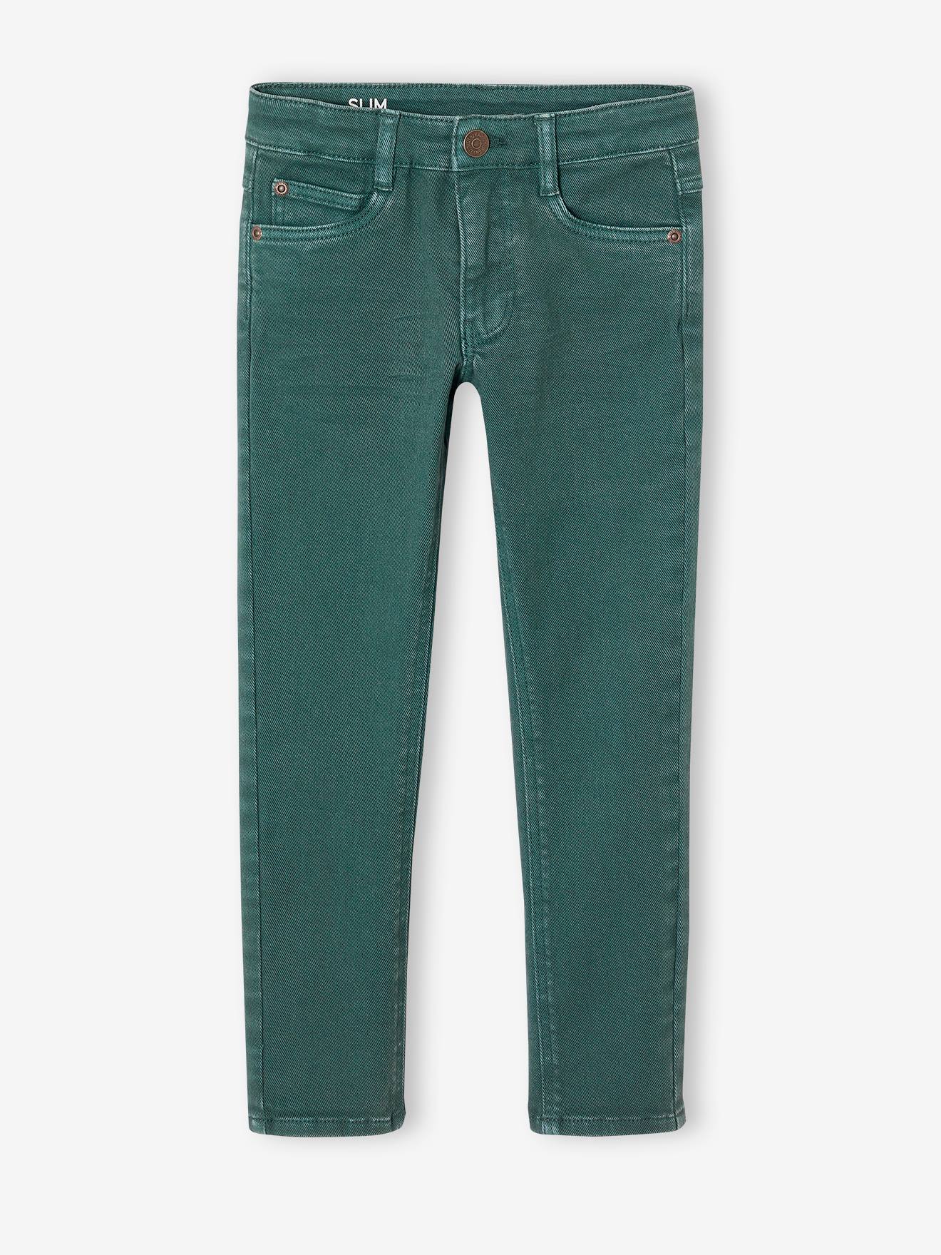 Slim couleur MorphologiK FIN garçon vert émeraude