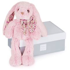 -Peluche - Histoire d'Ours - Copains calins - lapin rose 25 cm