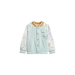 -Veste teddy bébé - Garden Party - Vert - STANDARD 100 by OEKO-TEX - Manches imprimées - Poches pratiques