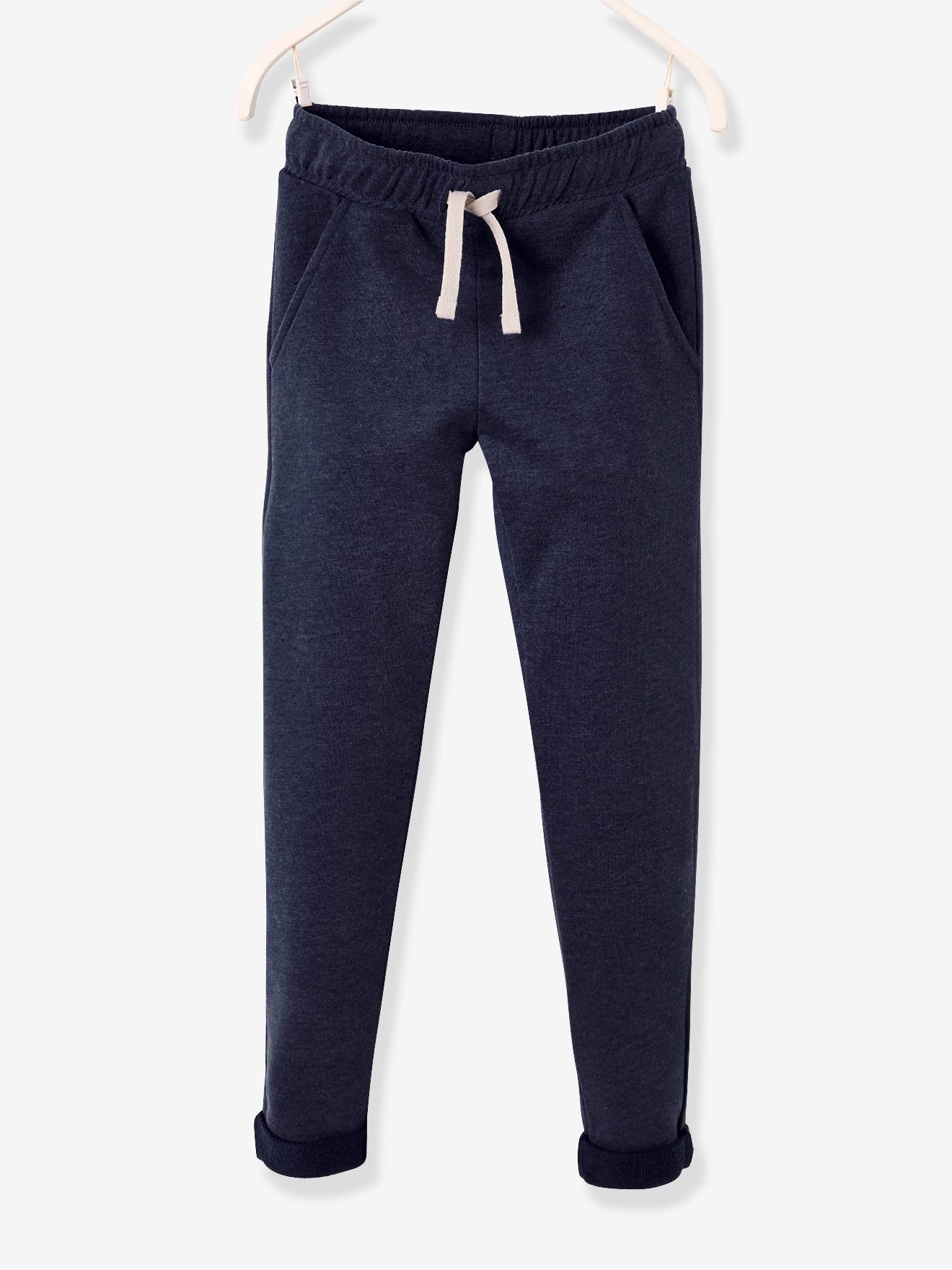 Pantalon jogger garçon en molleton BASICS marine