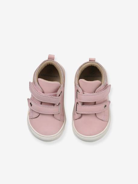 Chaussures premiers pas bébé scratch beige imprimé+bleu imprimé+bronze+jaune d'or+lot rose+mauve+or+rose+rose imprimé+rose poudré+turquoise+vert imprimé+vieux rose 57 - vertbaudet enfant 