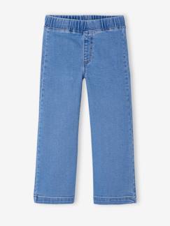 -Tregging large fille en denim