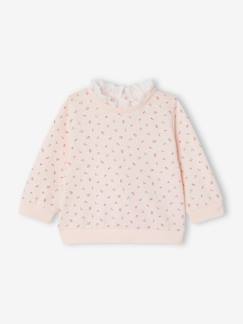 -Sweat naissance imprimé petites fleurs avec col brodé