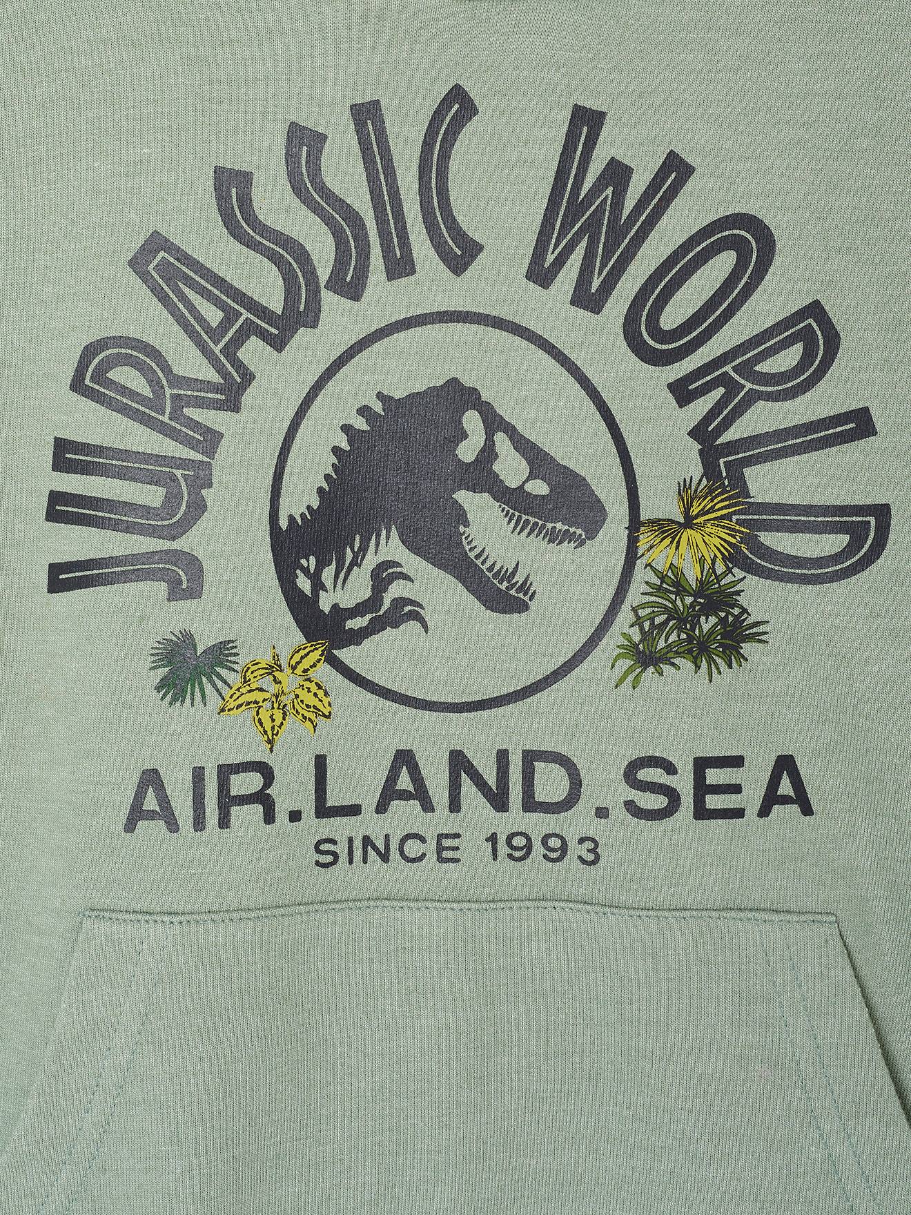 Pull à Capuche Jurassic World Garçon - 11-12 Ans, Bleu, Imprimé Graphique (Très Bon état)