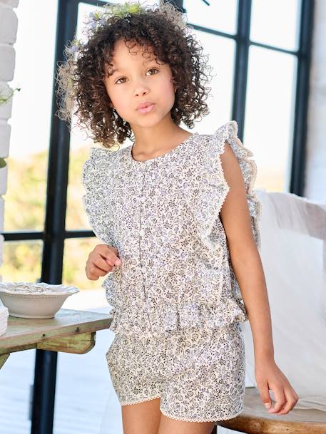 Ensemble blouse + short cérémonie fille  - vertbaudet enfant
