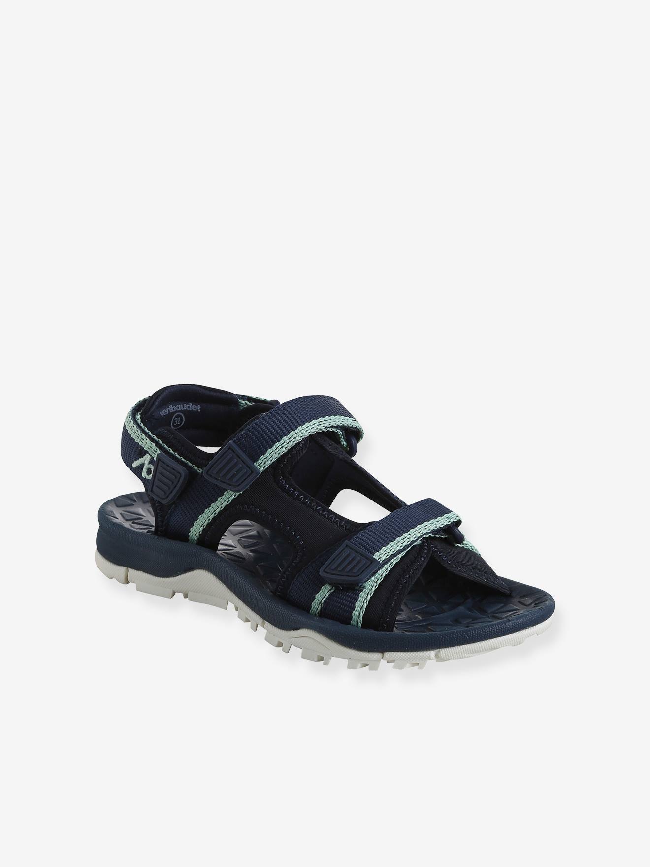 Sandales scratchées enfant marine