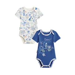 Bébé-Body-Lot de 2 bodies bébé - Océan d'amour - Col US - Bleu - STANDARD 100 by OEKO-TEX