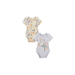 -Lot de 2 bodies bébé manches courtes Tapioca