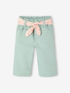 -Pantalon large bébé avec ceinture à nouer