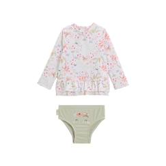 -Maillot de bain bébé 2 pièces t-shirt de protection UV & culotte Paradise