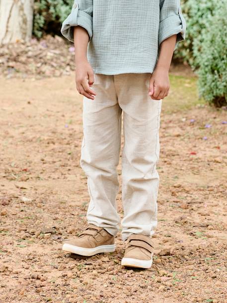 Garçon-Pantalon garçon coton/lin léger