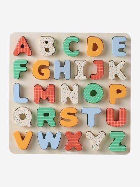 Vertbaudet - Puzzle alphabet à encastrer en bois FSC® rouge