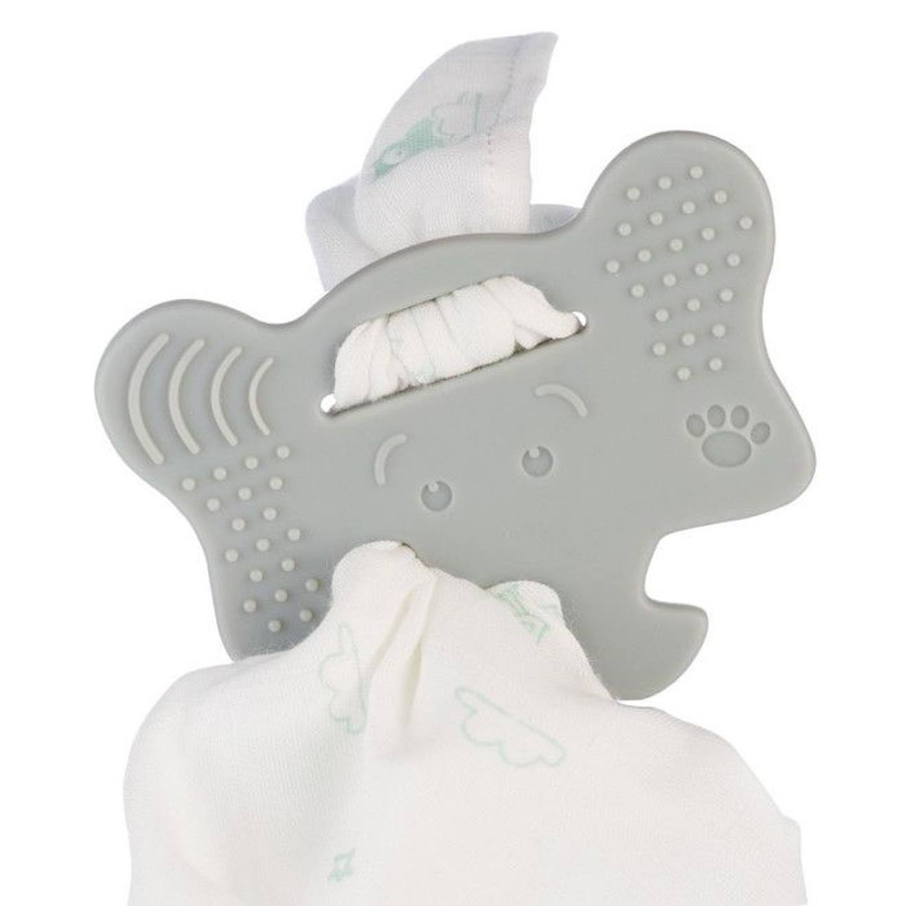 Oketi Poketi - Oketi Poketi Doudou A Machouiller : Anneau De Dentition + Lange Gris