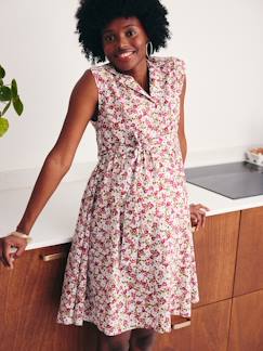 Vêtements de grossesse-Allaitement-Robe-chemise sans manches courte grossesse et allaitement