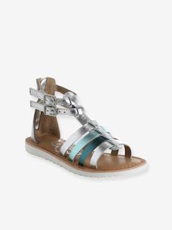 Chaussures-Chaussures fille 23-38-Sandales esprit spartiates cuir enfant collection maternelle
