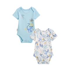 -Lot de 2 bodies bébé manches courtes Gamboa