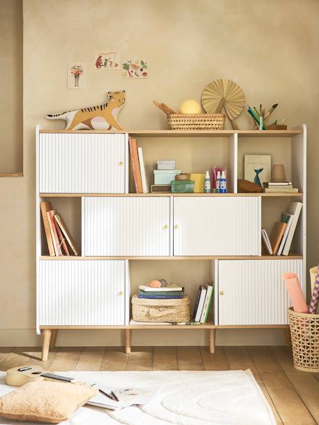 Vertbaudet - Meuble bibliothèque haute ATHÈNES blanc