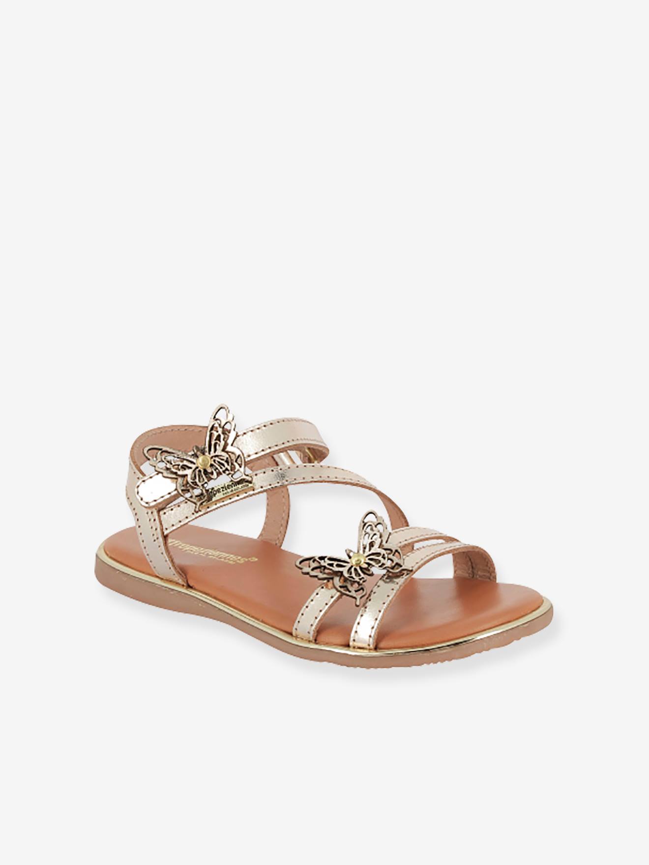 Sandales cuir Babillon par M Berlarbi or 46 €
